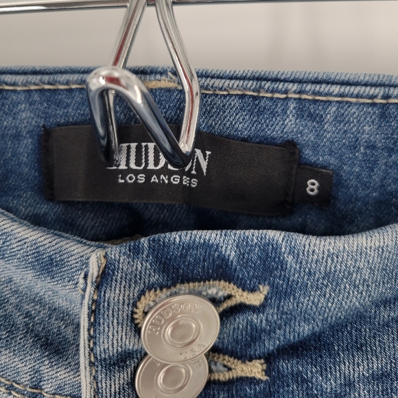 Hudson denim jeans Size 8 Straight Legs Mid Rise - Picture 2 of 6